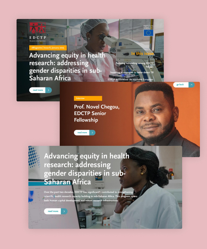 This issue covers EDCTP's latest milestones, including tuberculosis research, gender equity in science, and fostering clinical research networks in Africa.