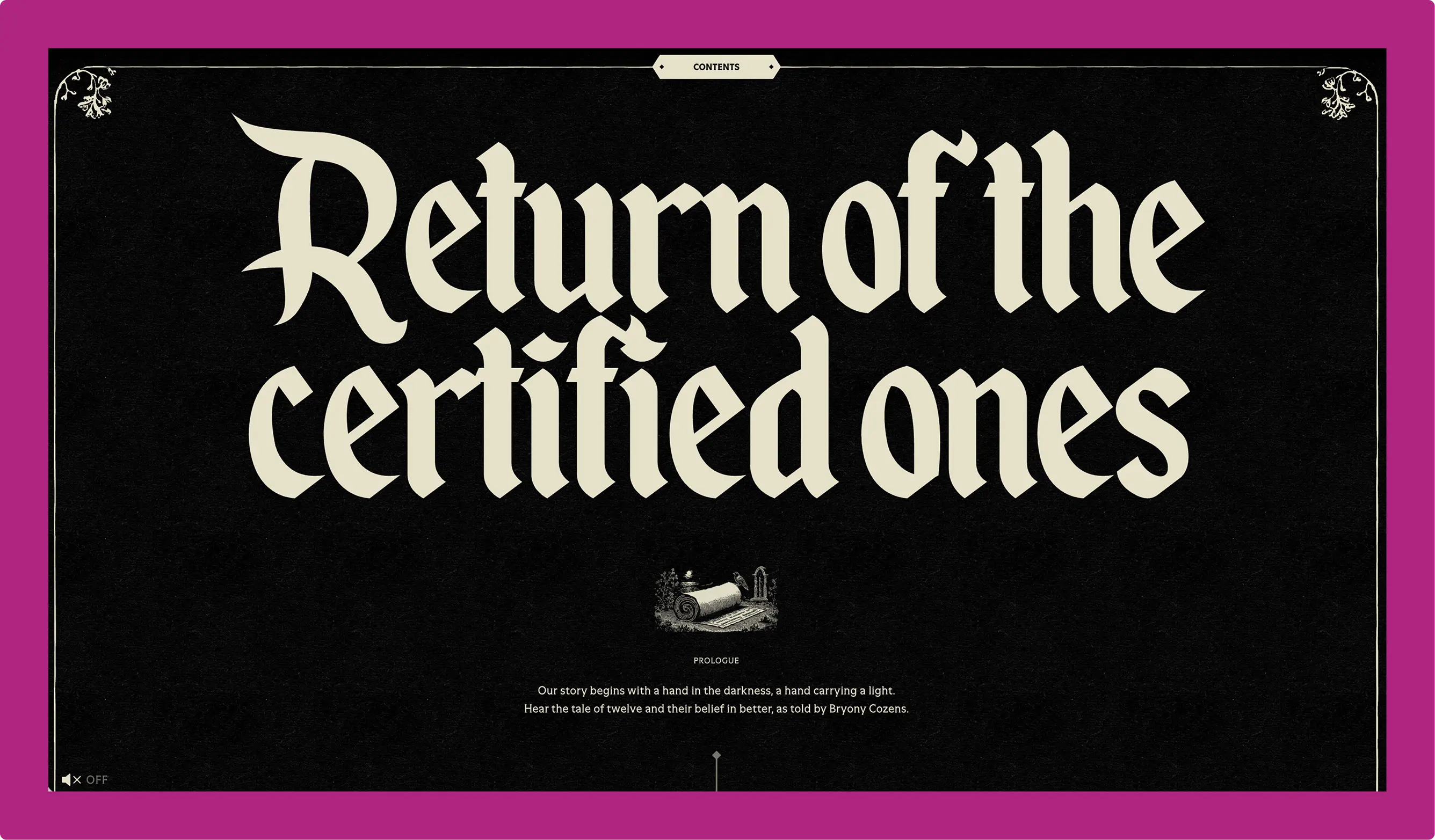 Screenshot of Something Familiar report