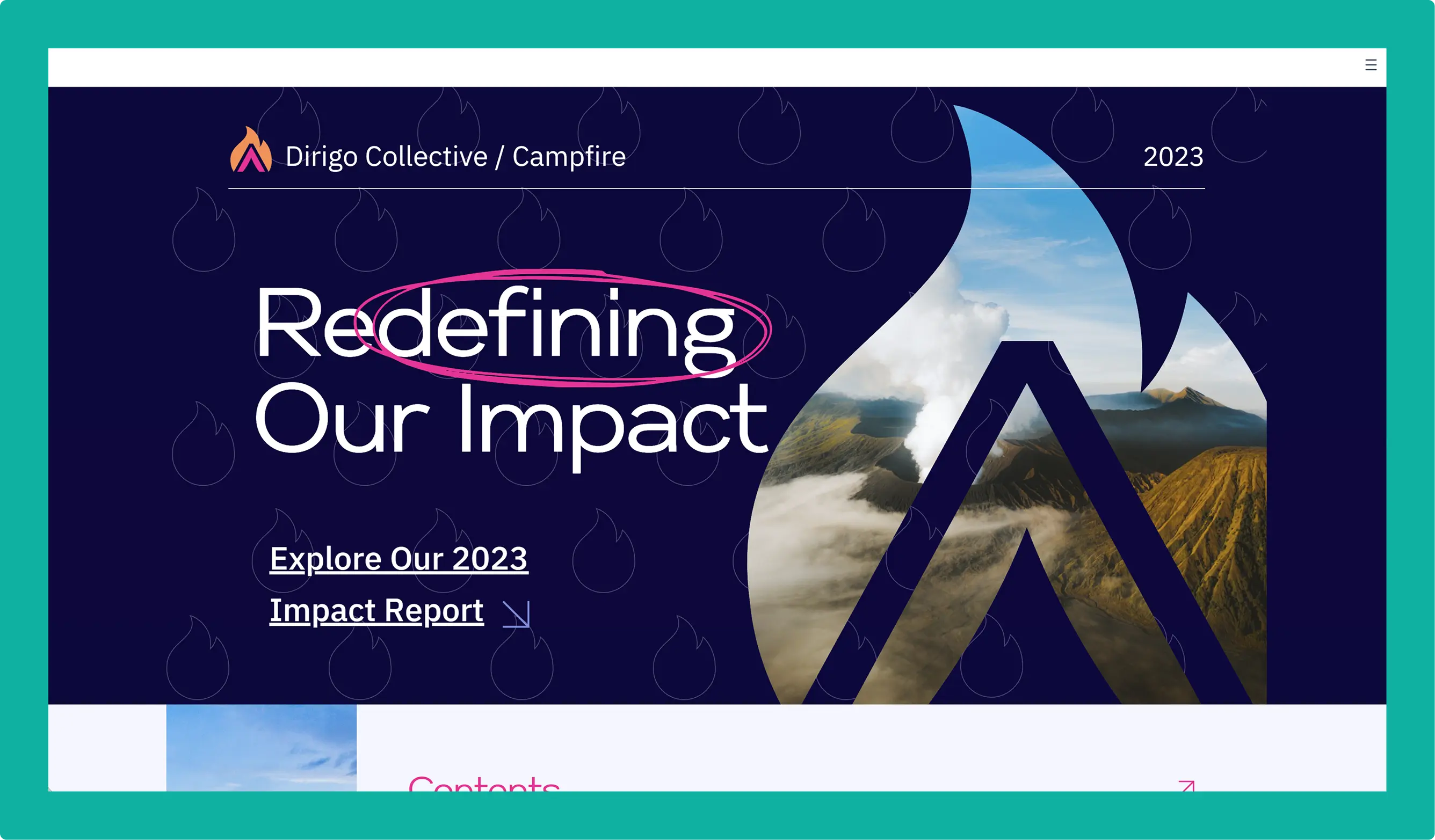 Screenshot of Campfire Consulting report