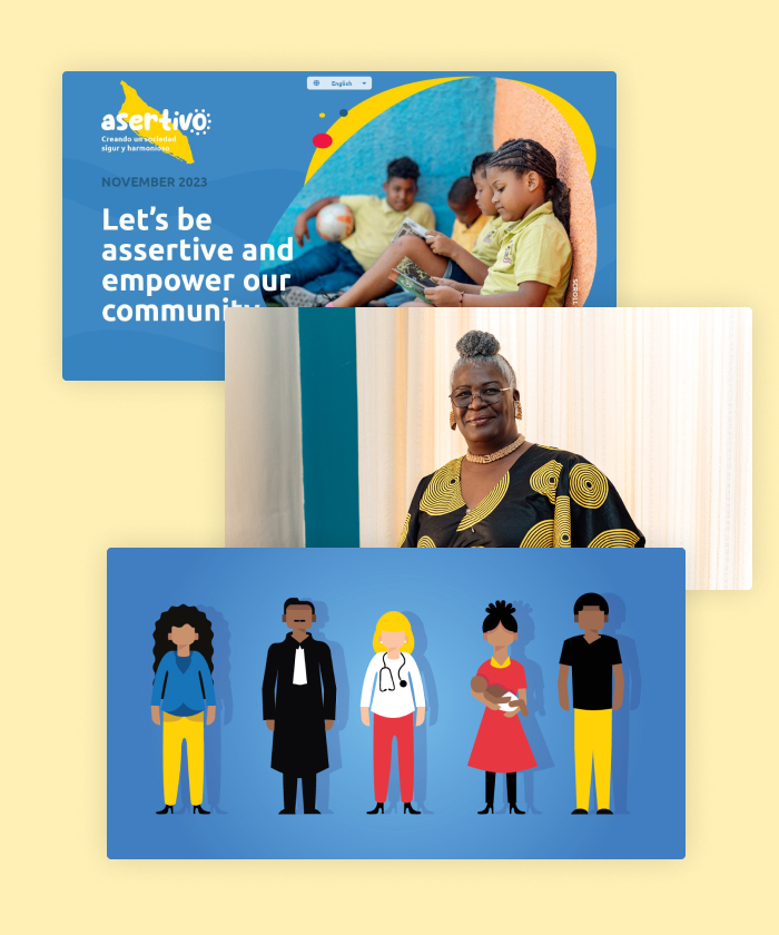 Asertivo is an online magazine focused on the "Codigo di Proteccion" in Aruba, sharing knowledge and stories to help professionals create a safe world for children.