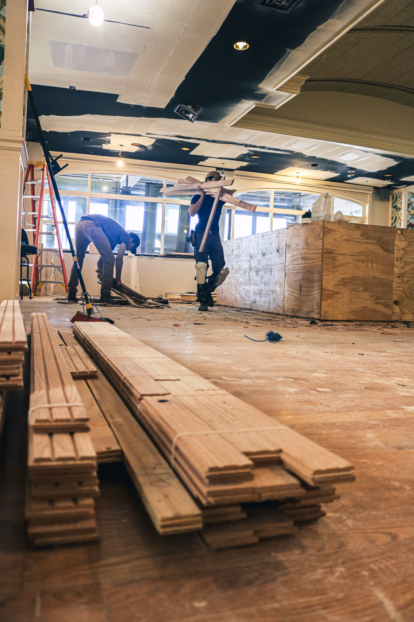 Construction Site at Denucci's in Highland Park