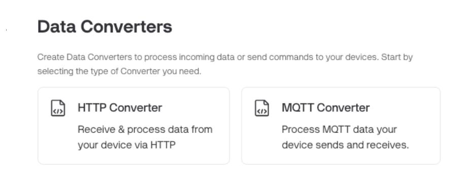 Blynk Data Converters support both HTTP and MQTT protocols