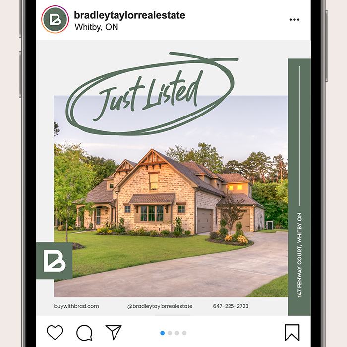 Instagram graphic created for Bradley Taylor.