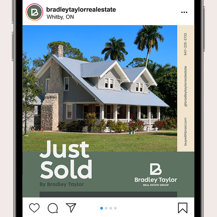 Instagram graphic created for Bradley Taylor.