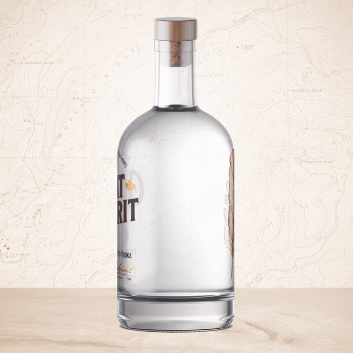 360 degree view of Great Spirit bottle.