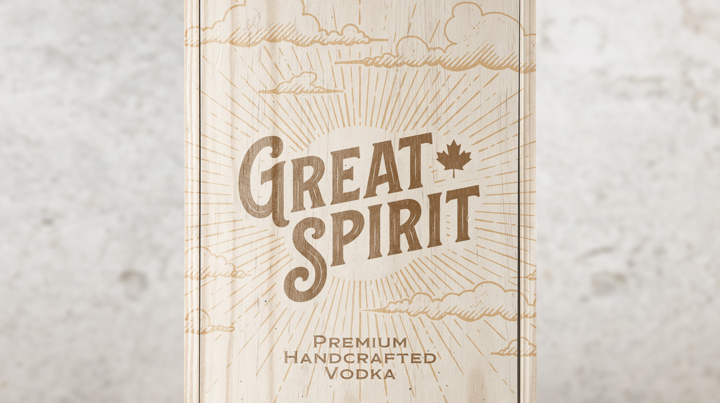 Close-up of the Great Spirit packing box.