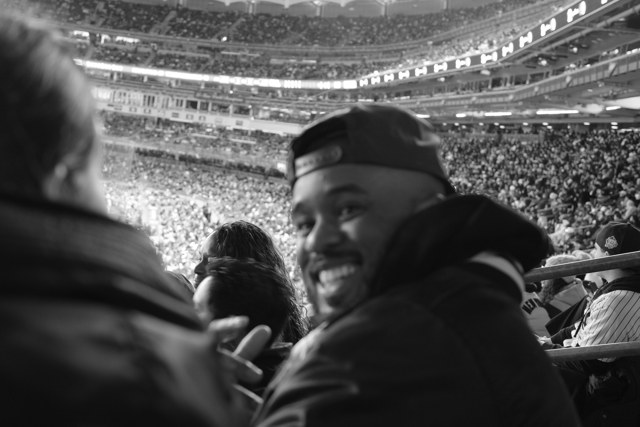 Ryan at a baseball game.