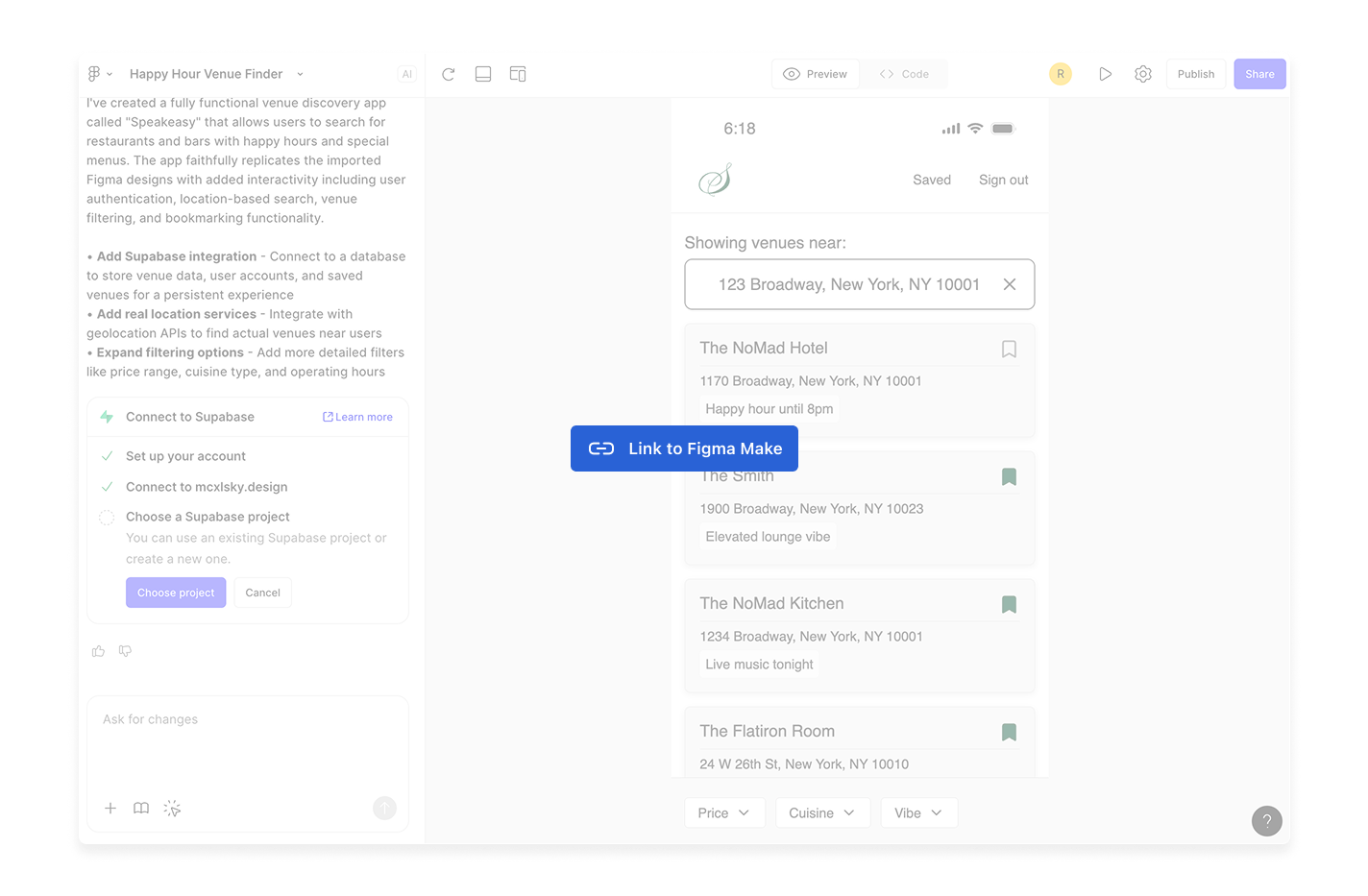 AI coding via Figma Make