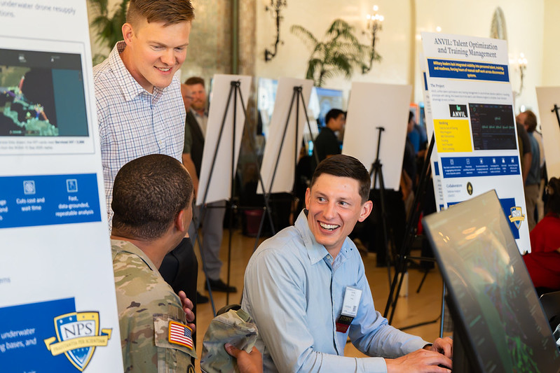 Naval Postgraduate School students showcase collaborative opportunities and projects during Converge @ NPS, July 22 to 24, 2026.