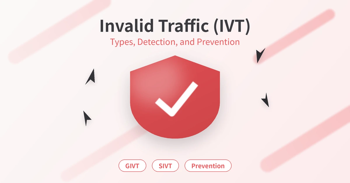 Illustration representing invalid traffic (IVT) detection and prevention for digital advertising campaigns
