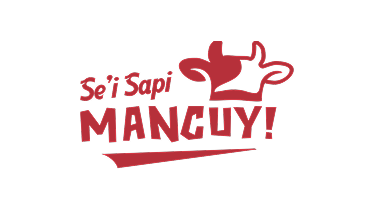 Red stylized logo featuring a chef's hat shaped like a cow's head next to the text 'Se'i Sapi MANGUY!' with an underline.