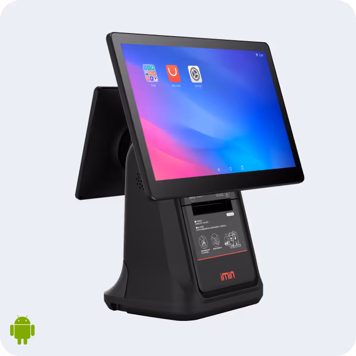 a situation about cafe owner, a tablet about cafe order, and a family lunch