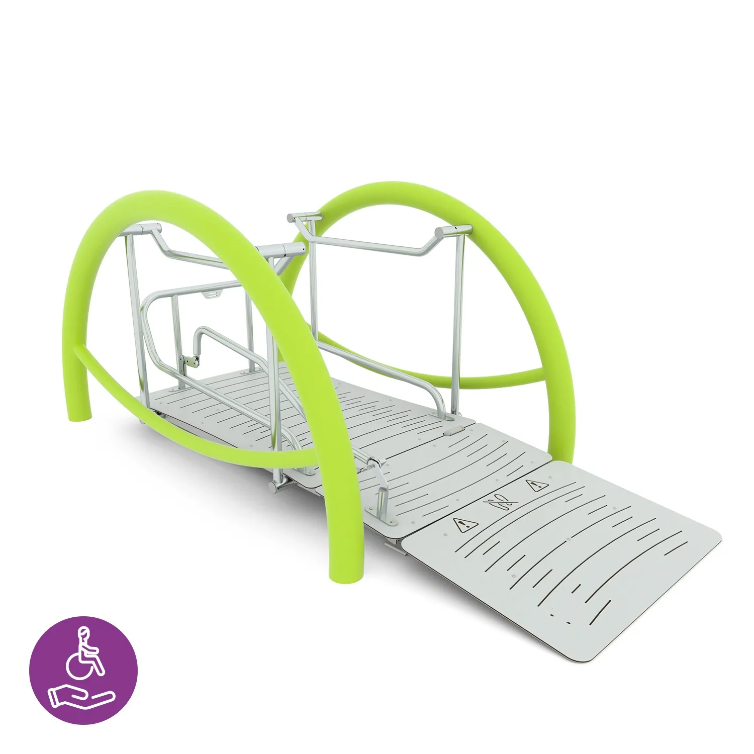Inclusive Wheelchair Rocker for Playgrounds – Accessible Seesaw Platform
