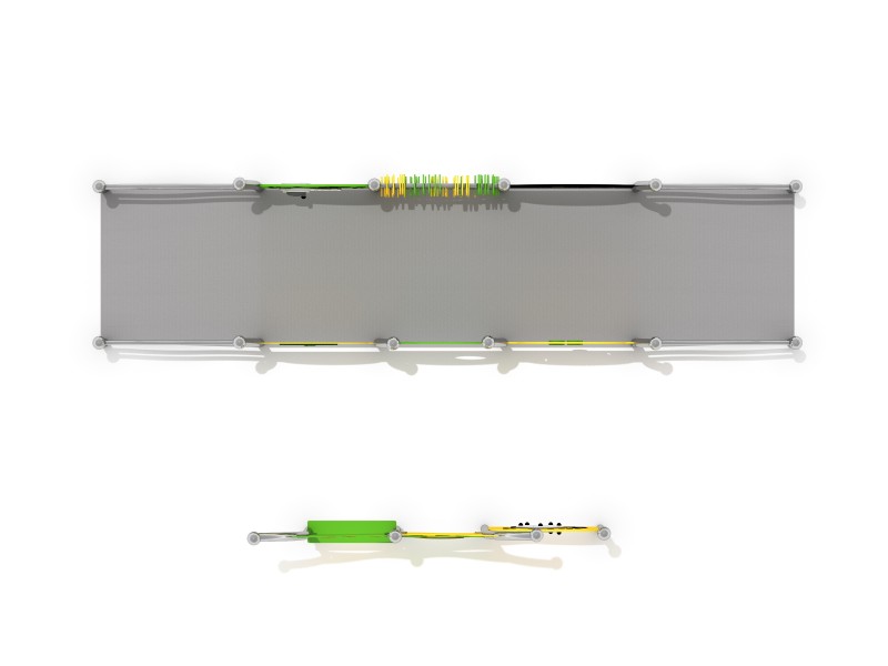 Inclusive stainless steel musical play set with colourful sensory panels accessible for wheelchair users.