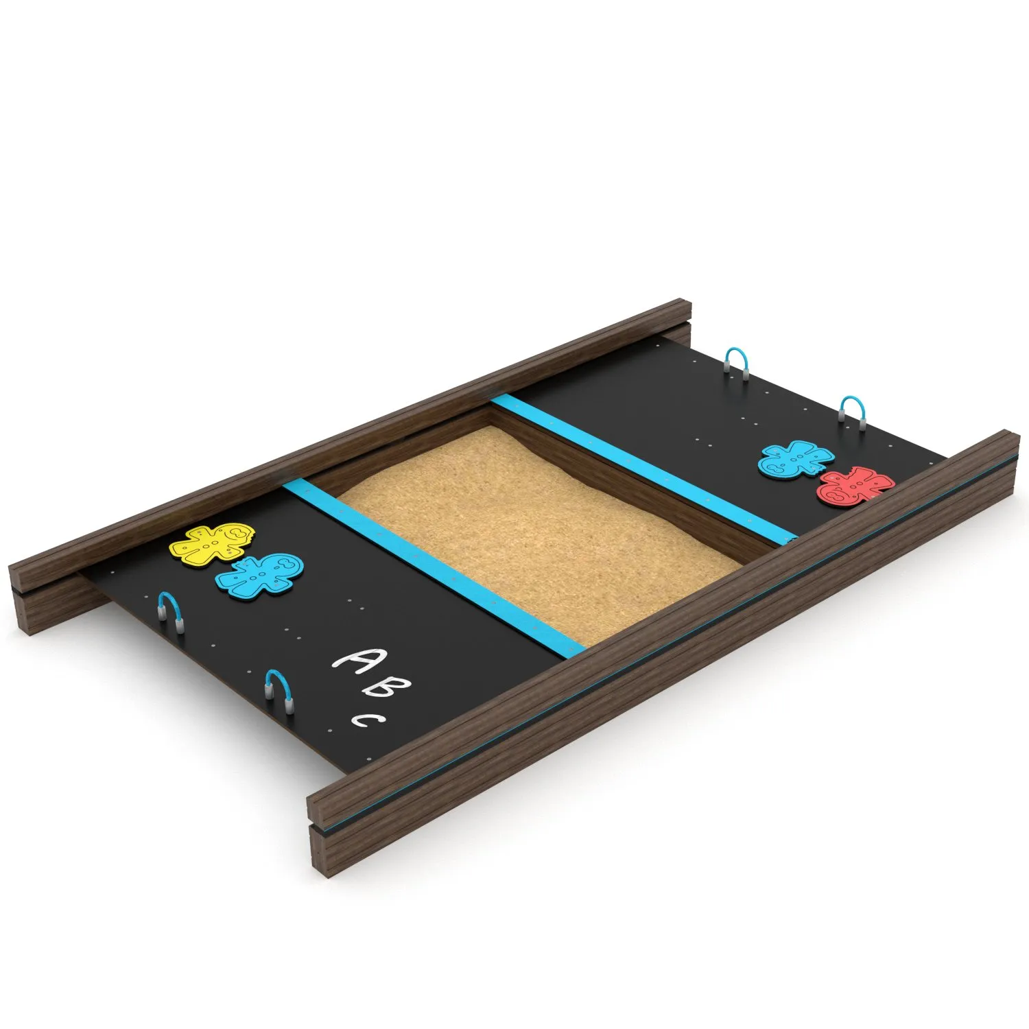 Covered Playground Sandpit With Protective Closing Lids – Durable HDPE & Timber-Effect Frame | Safe Sand Play for Schools, Nurseries & Parks