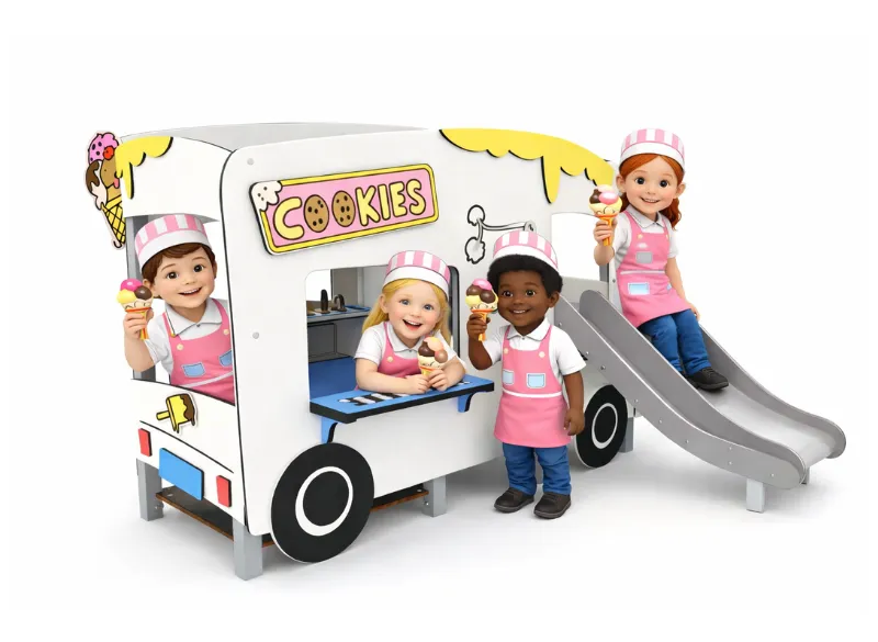 Cookies & Ice Cream Role Play Van with Slide