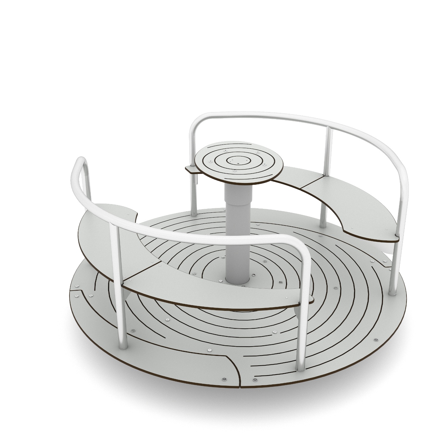 8-Seater Steel Playground Roundabout | Large Rotating Roundabout for Schools & Parks