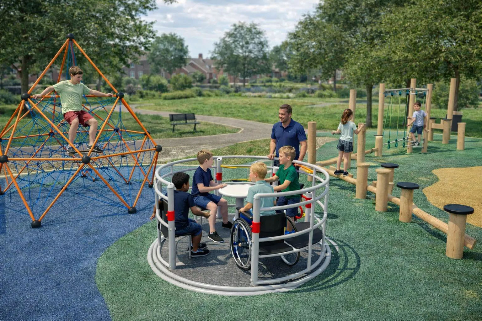 designing playgrounds for mixed-use public spaces
