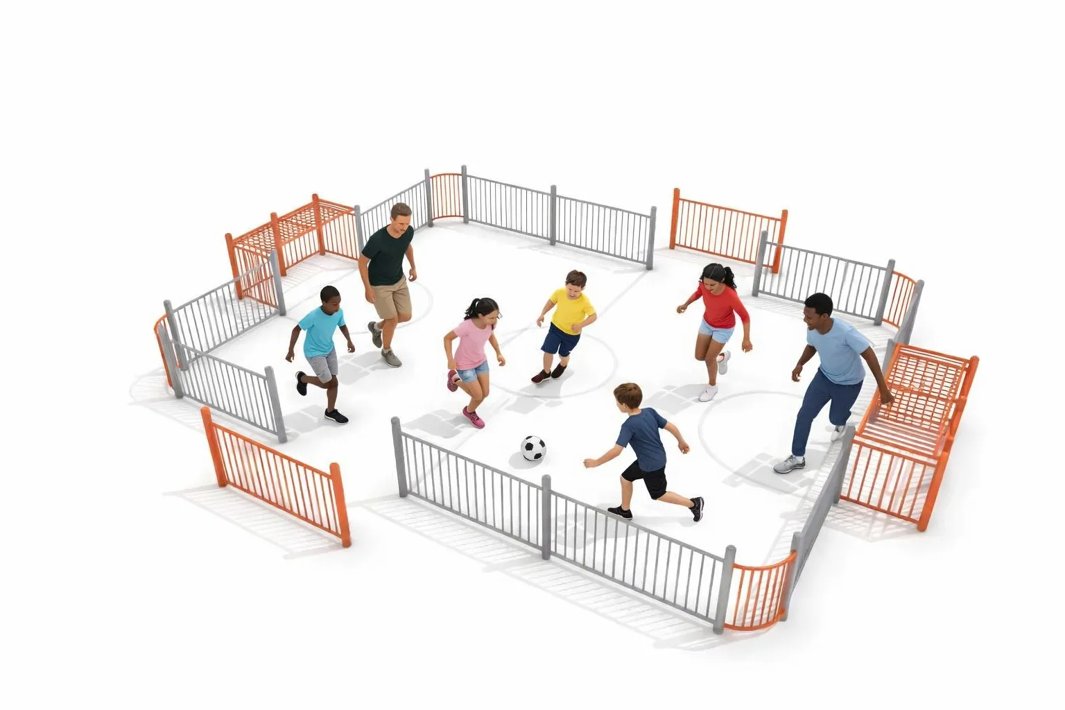 Open-Panel MUGA | Multi Use Games Area with Flexible Surfacing Options UK