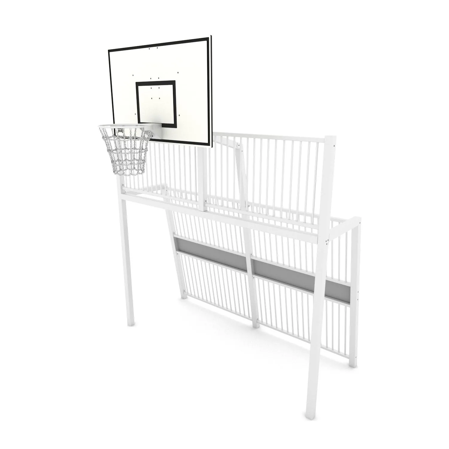 Basketball Goal End with Rebound Fence | Commercial Sports Court Equipment UK