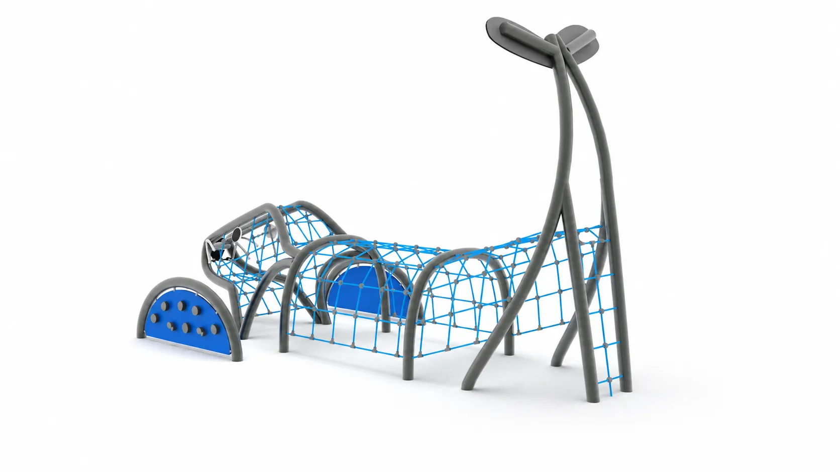 Commercial whale climbing frame designed for schools, parks and coastal playground developments.