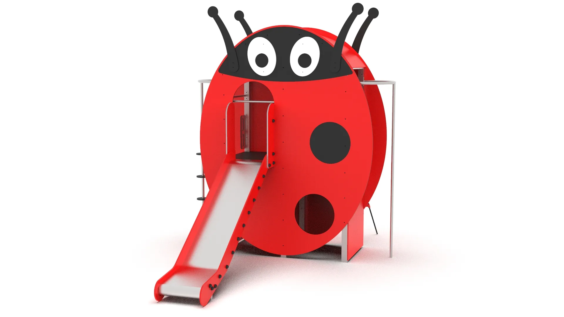Ladybird-Themed Playground Climbing Frame with Slide | Commercial Playground Equipment for Schools & Parks