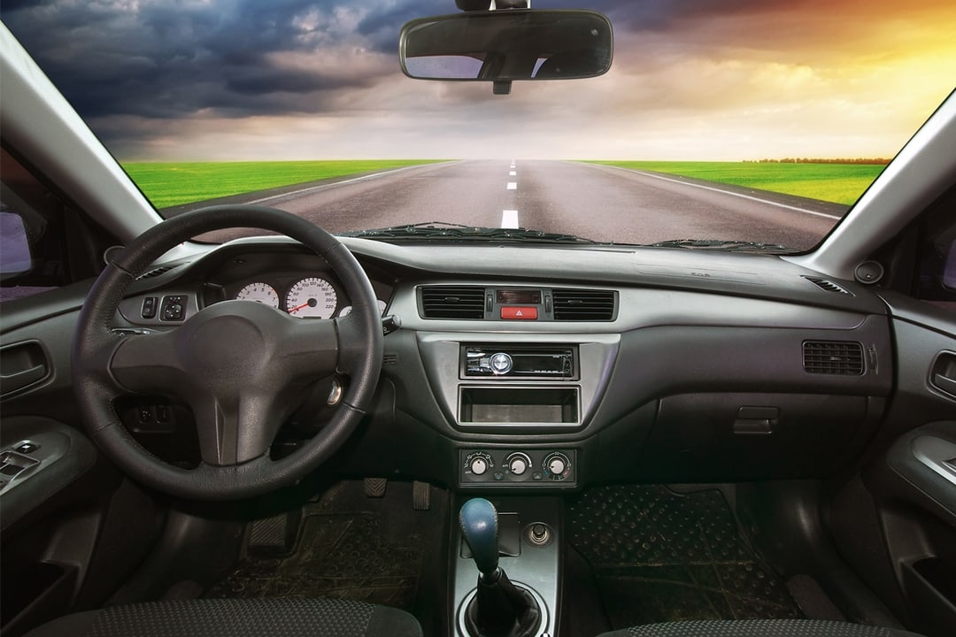 inside car dashboard