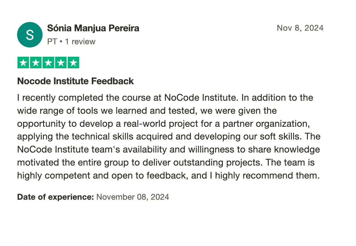 Testimonial  Sónia Pereira