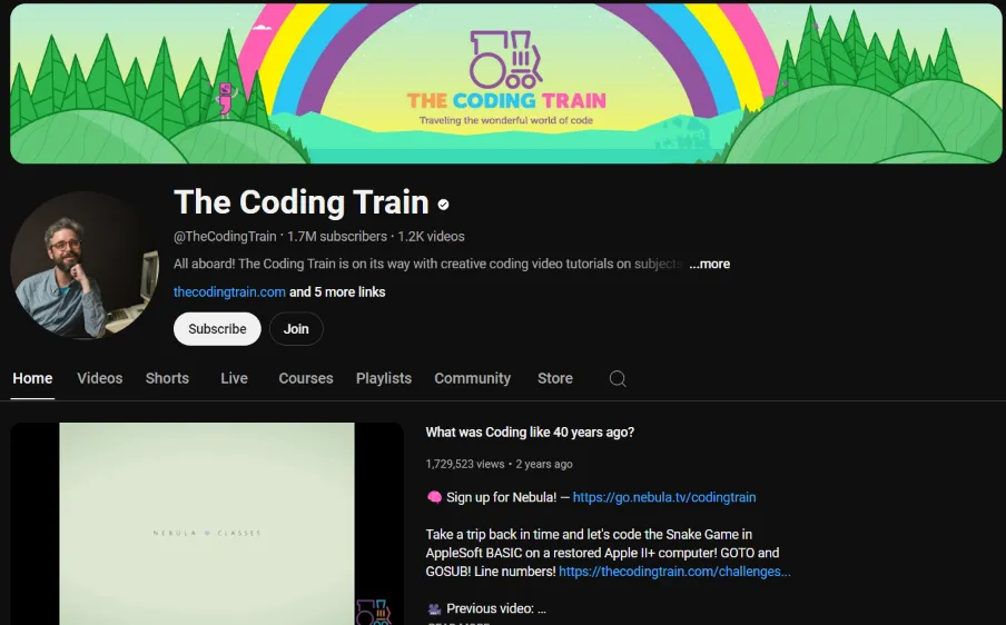 3. The Coding Train