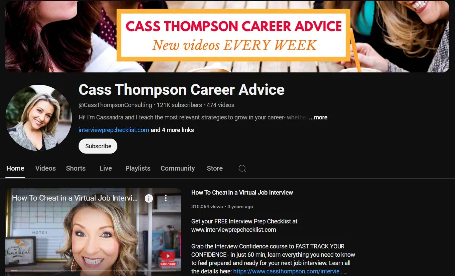 2. Cass Thompson Career Advice