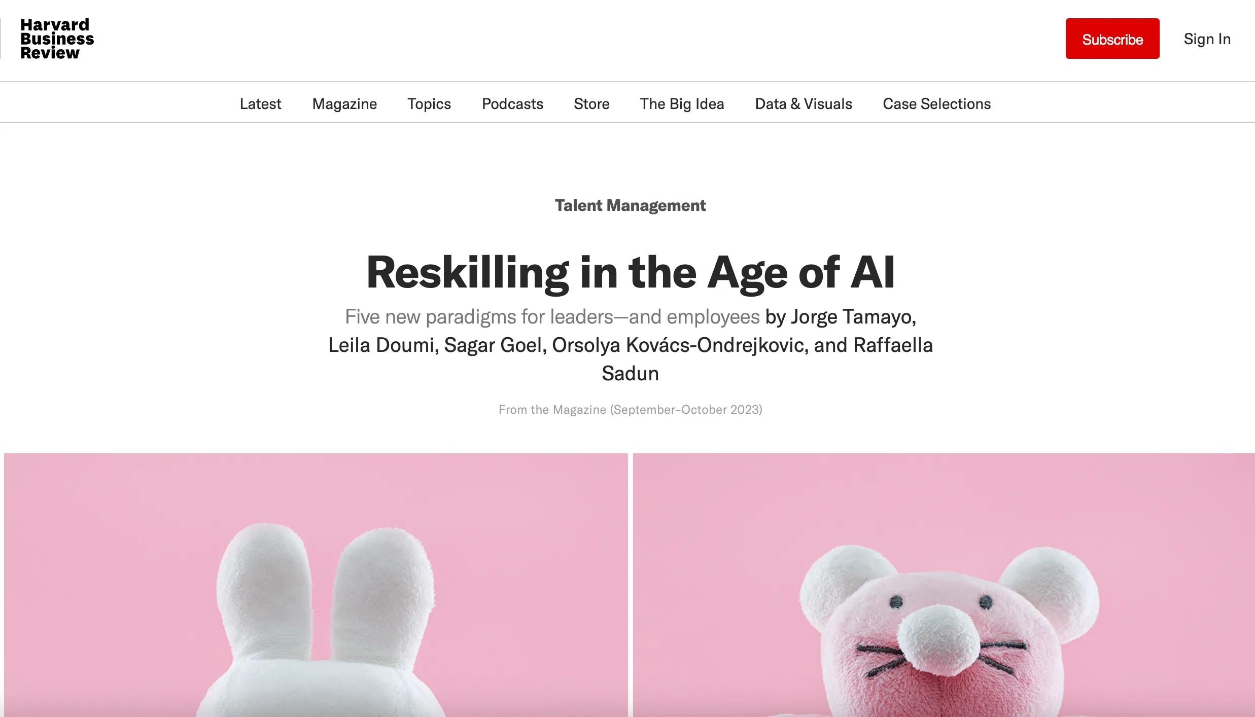 Reskilling in the Age of AI