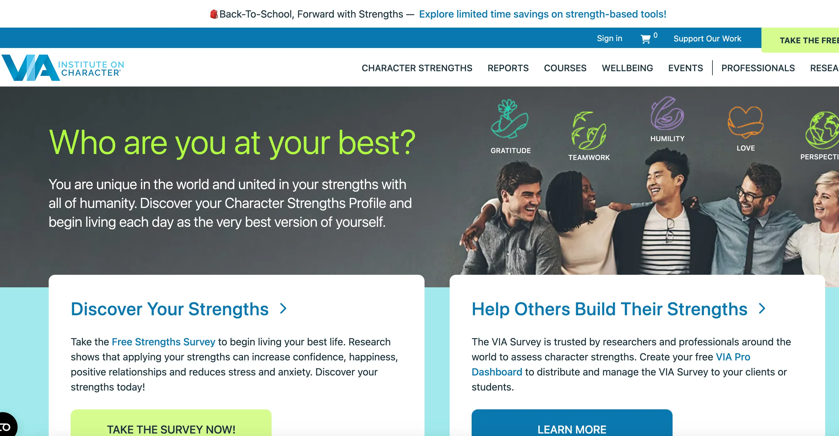 Character Strengths Profile