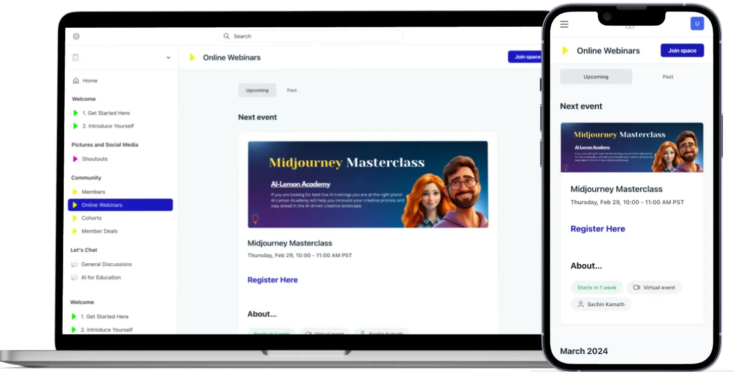 Snippet of The Knowledge Jar Community Website.