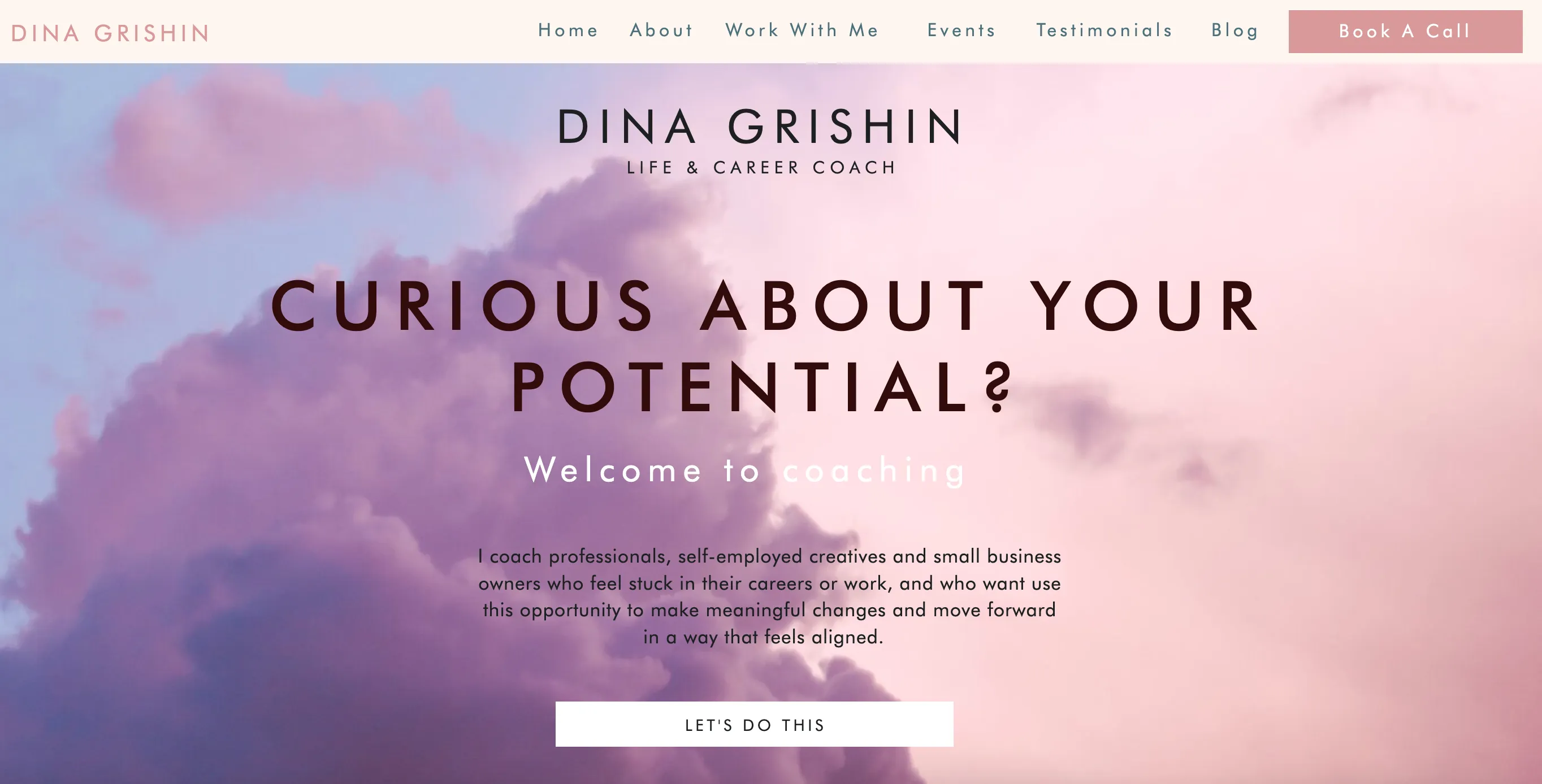 Dina Grishin website screenshot