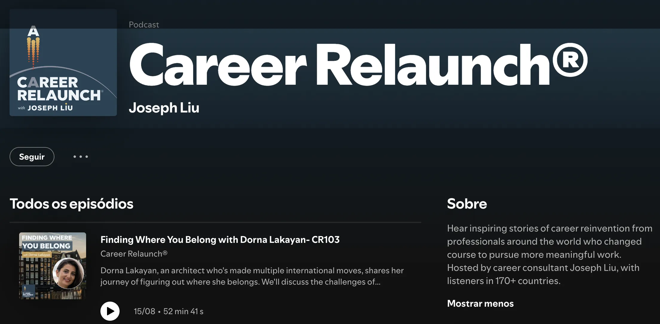 Career Relaunch Podcast spotify