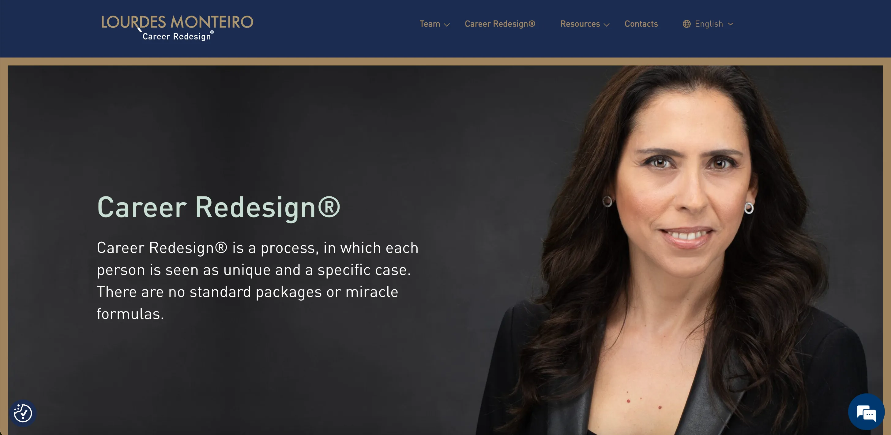 Lourdes Monteiro website screenshot