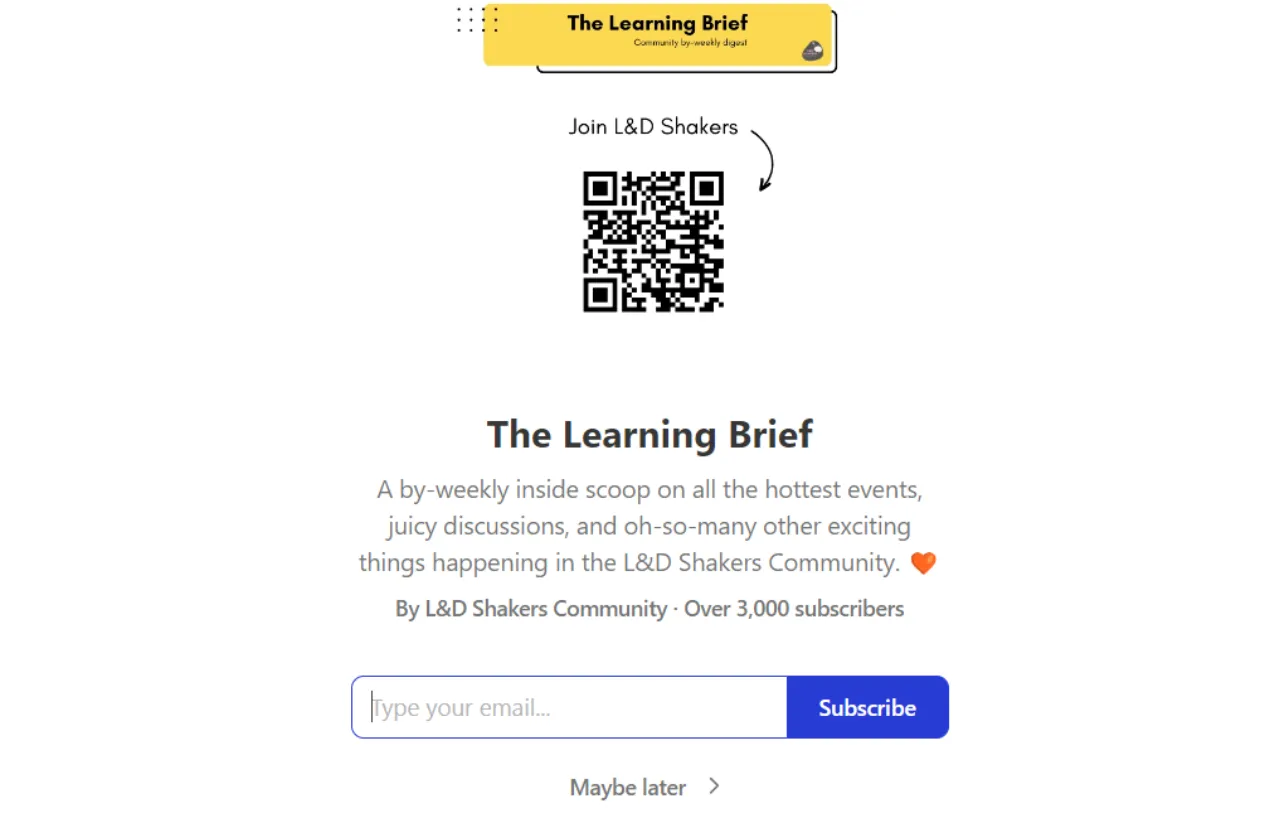 1. The Learning Brief – Learning Shakers