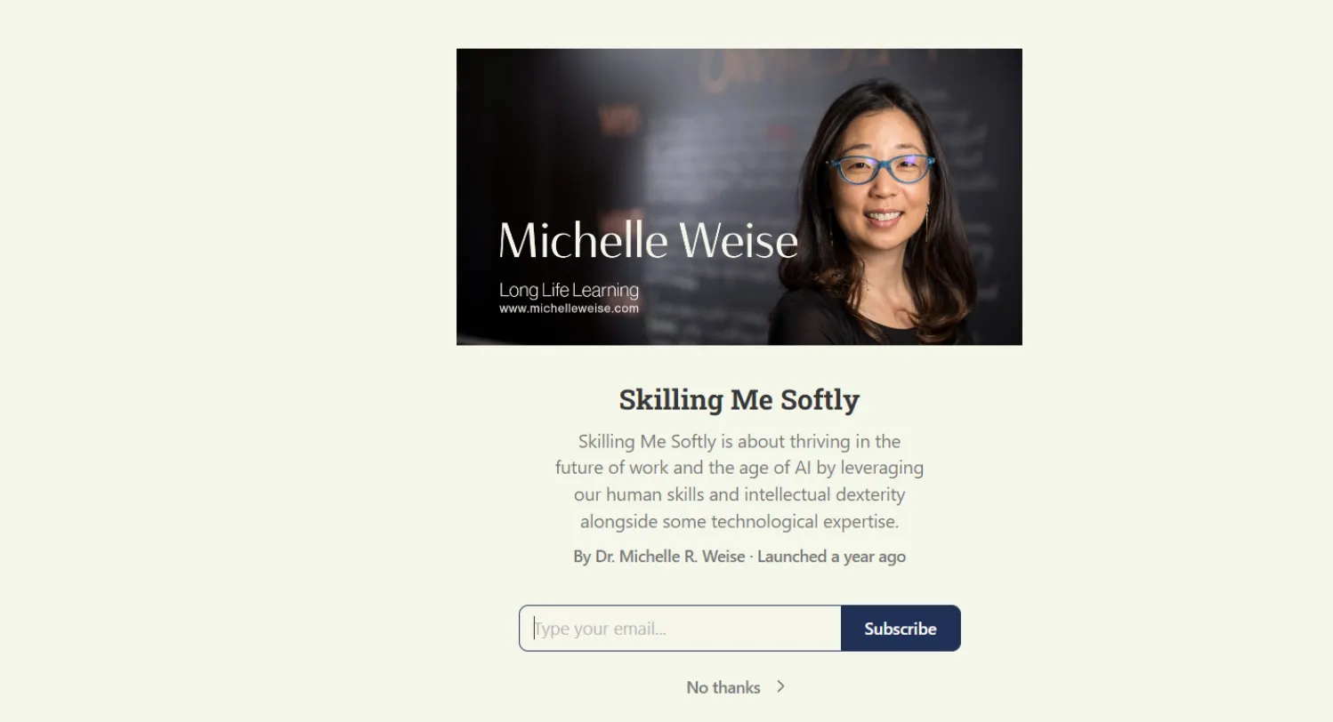 1. Skilling Me Softly – Michelle Weise