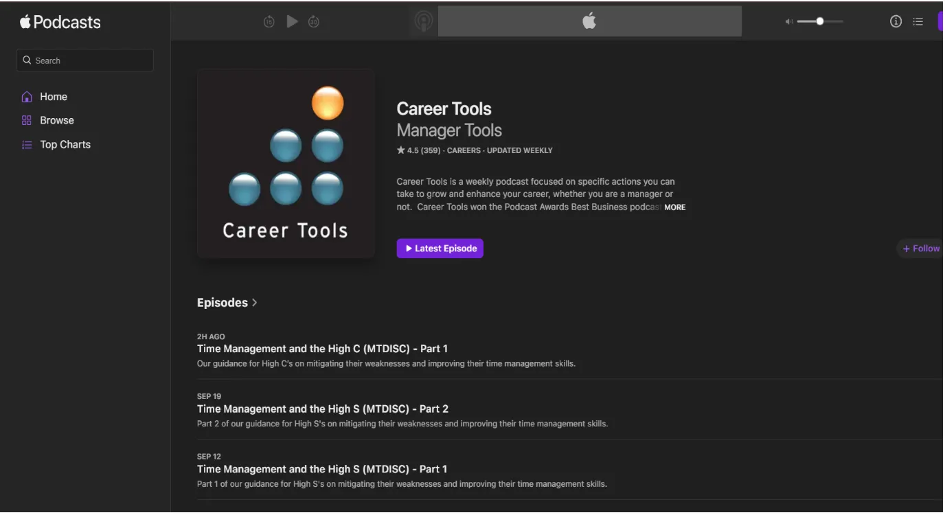 1. Career Tools Podcast