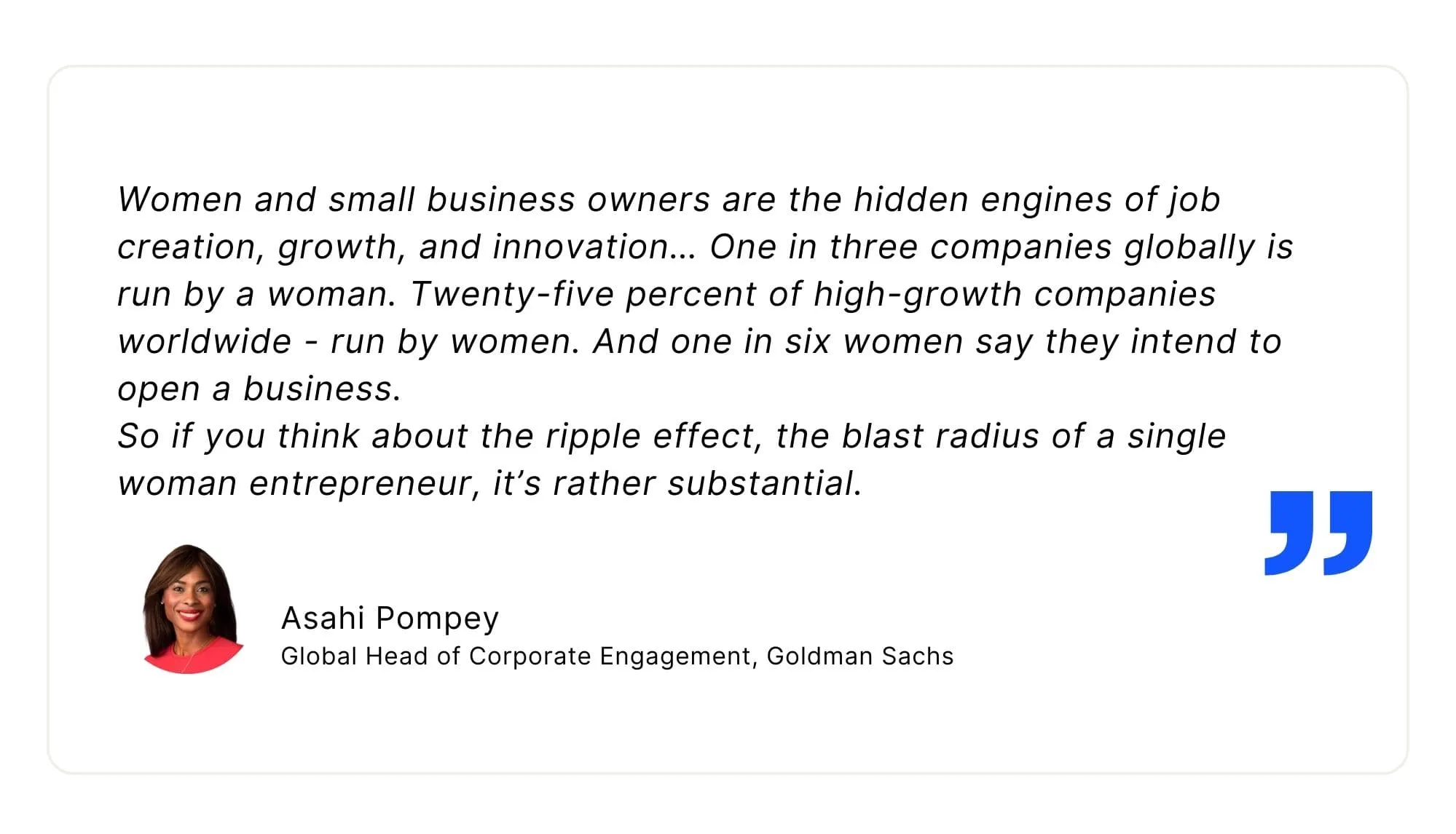 Asahi Pompey quote