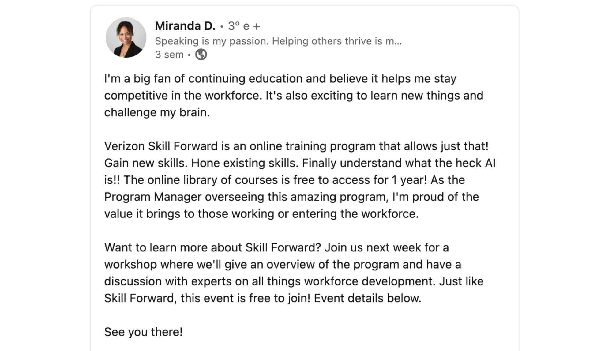 Miranda Dudek quote