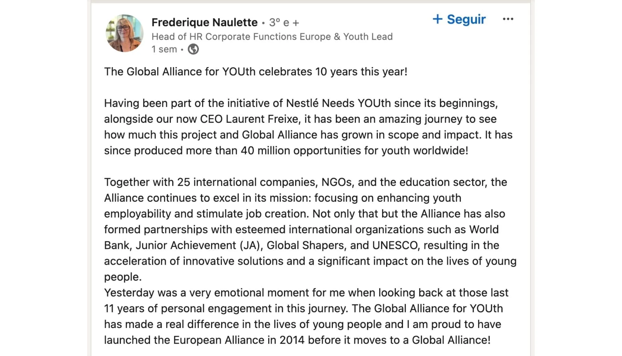 Frederique Naulette quote