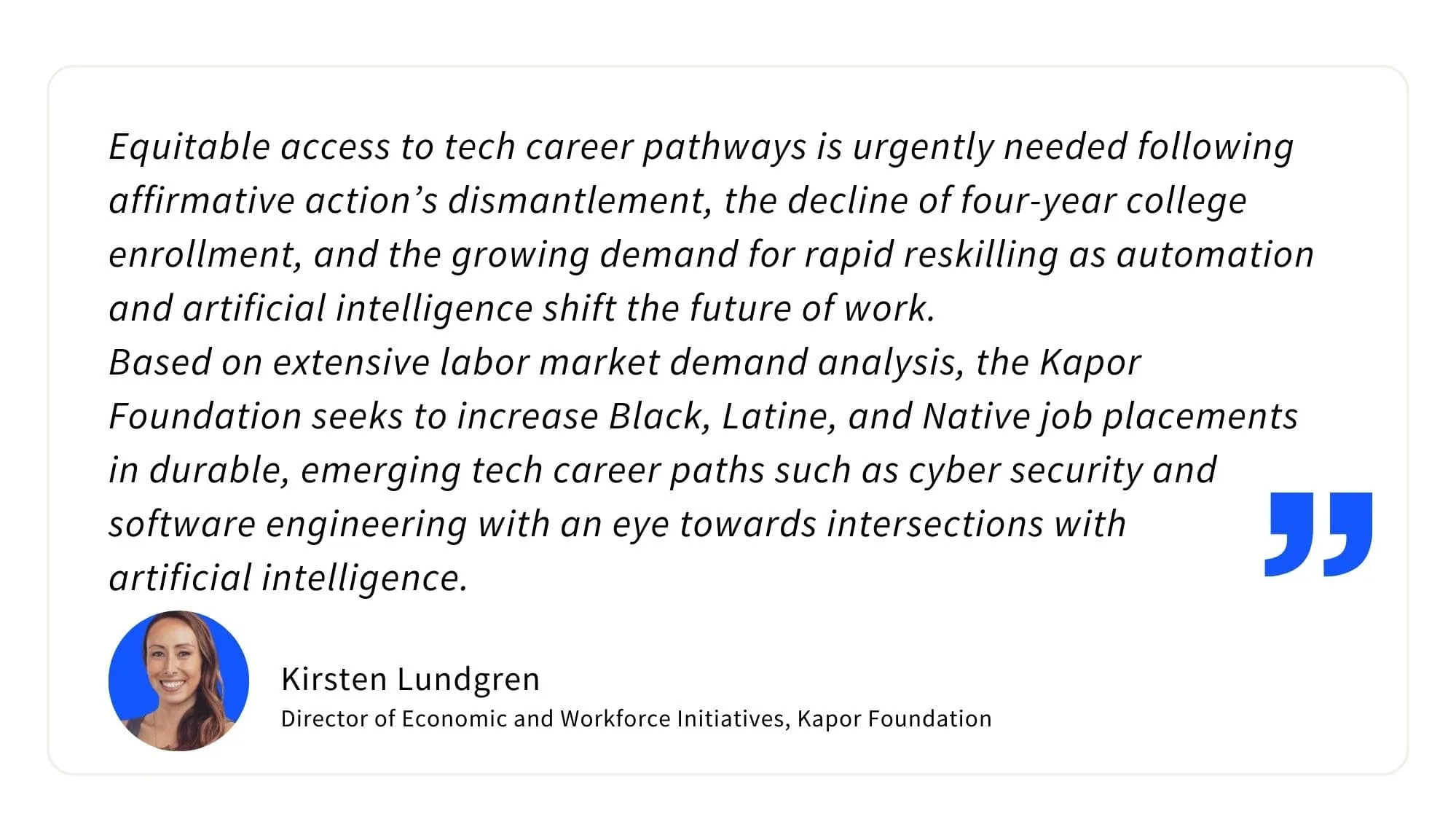 Kirsten Lundgren quote