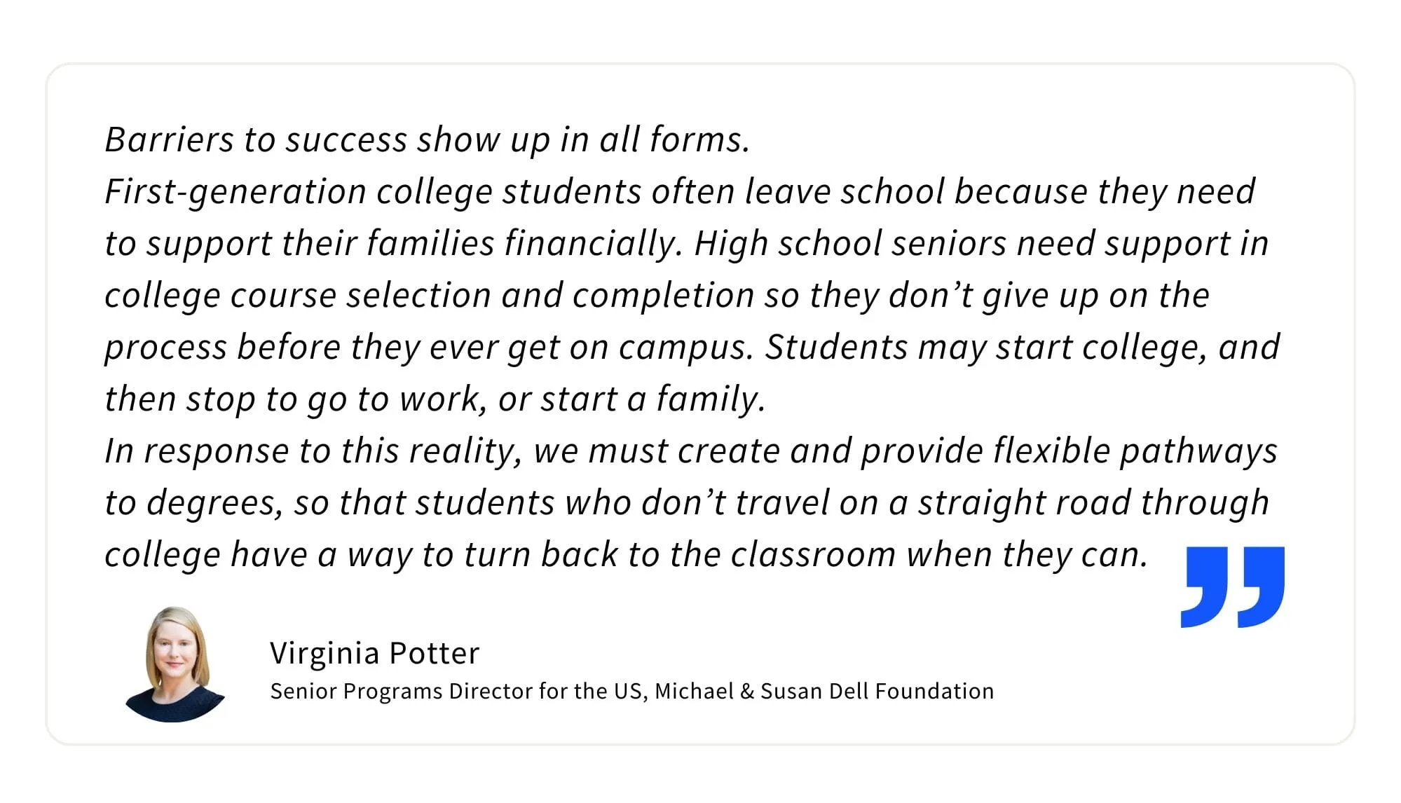 Virginia Potter quote