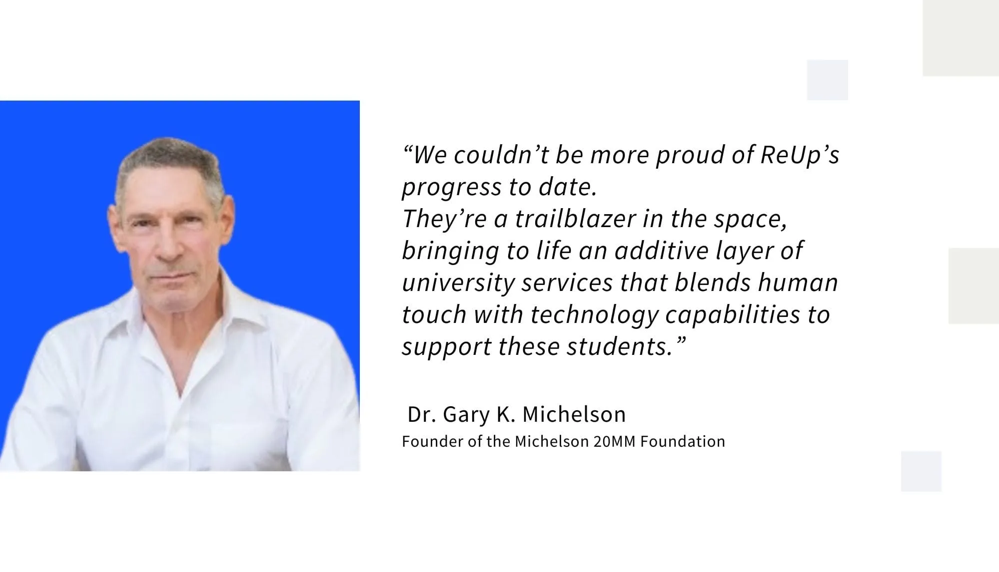 Dr. Gary Michelson quote