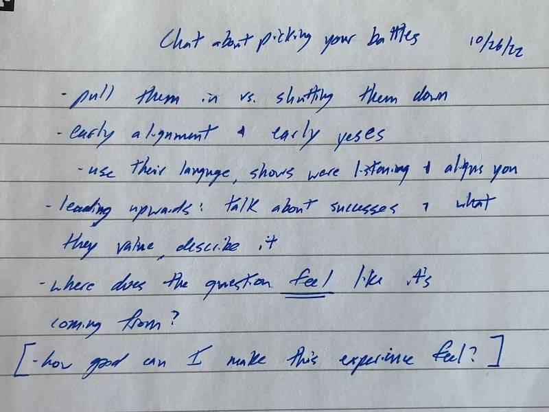 Take Notes: Form Mental Patterns