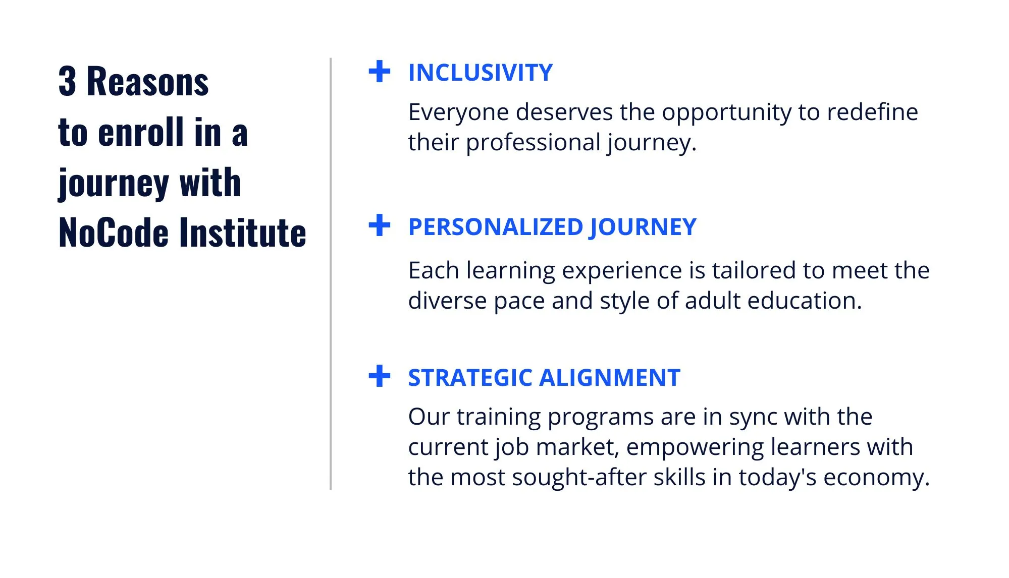 3 Reasons to enroll in a journey with NoCode Institute