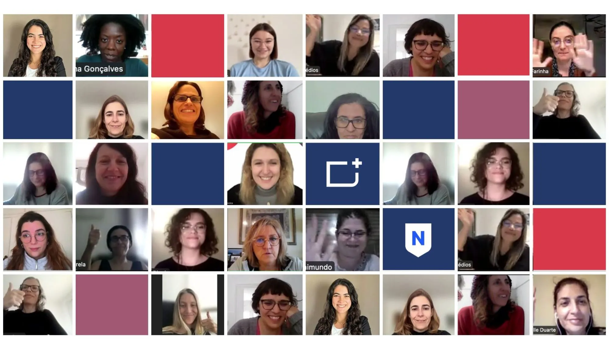 First class of NoCode Foundations Program celebrating the end of their journey