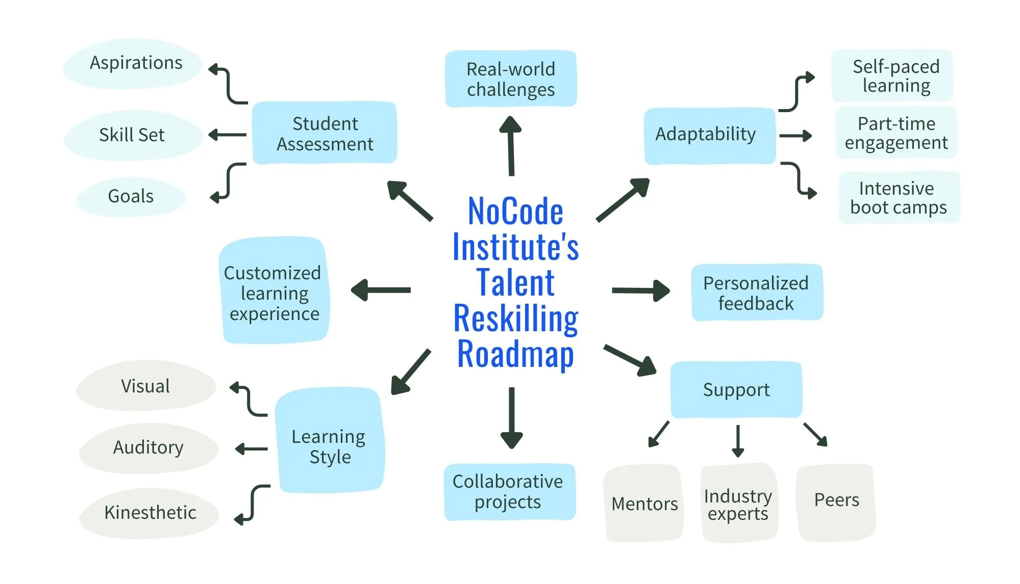 Infograhic: NoCode Institute's Talent Reskilling Roadmap