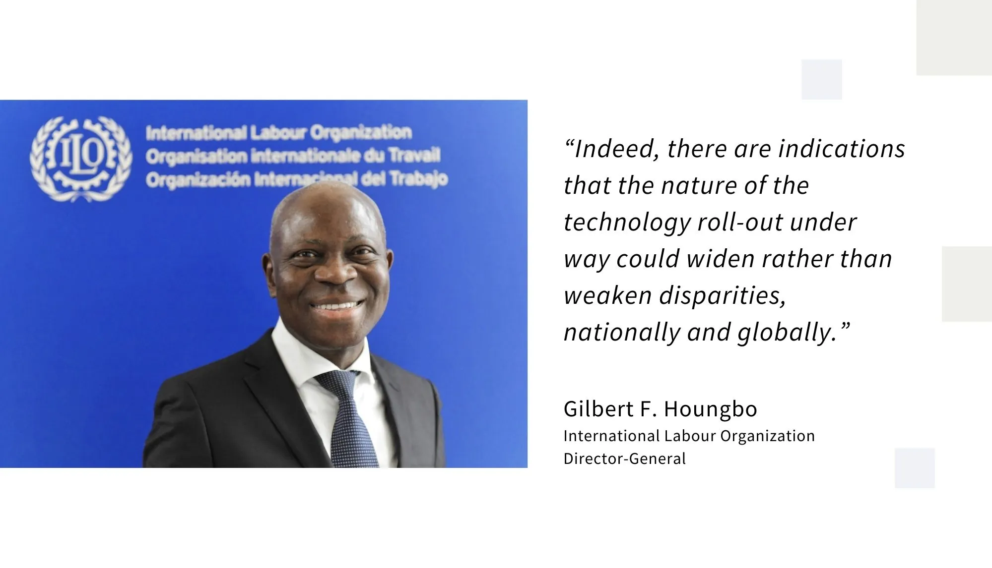 Gilbert F. Houngbo quote